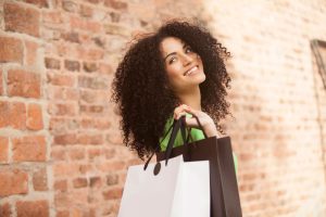 Woman with shopping bag