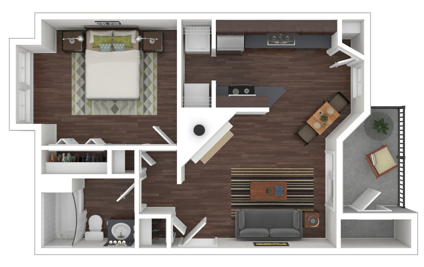 A1 3D Floor plan rendering