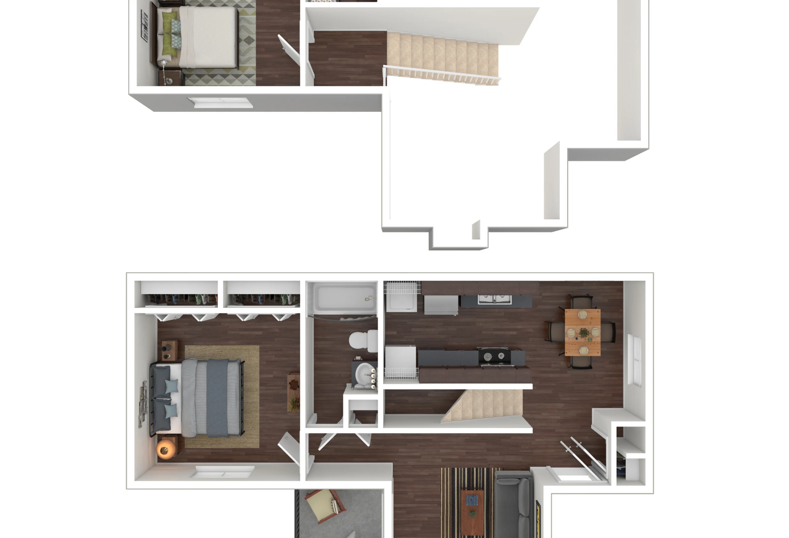 B2 3D Floor plan rendering