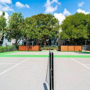 Pickle ball courts at SoNA Apartments