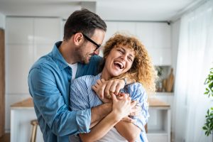 A couple in love comes to the fore, and with their feelings, they convey the feeling of boundless joy and satisfaction of being together. Their eyes radiate love and deep understanding, while their hugs gently intertwine, creating a unique atmosphere of closeness and connection.