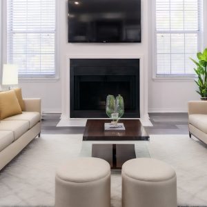 Rendering of living room